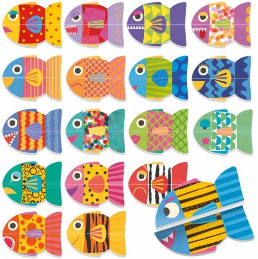 Образователен пъзел Headu EcoPlay - Моята първа игра на памет