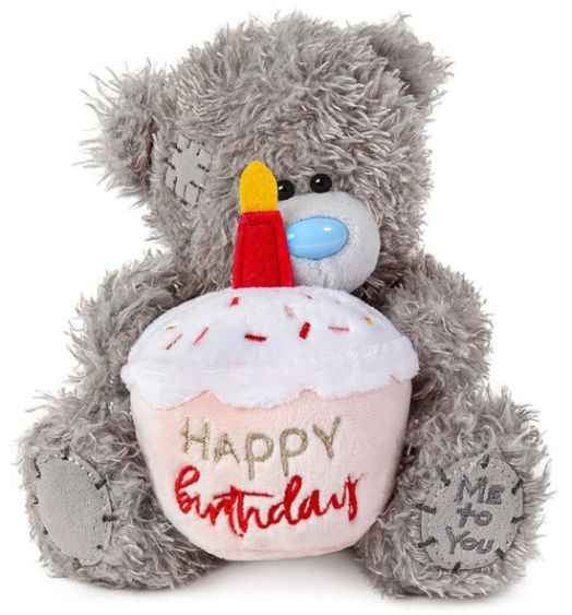 Плюшено мече Me To You с торта - Happy Birthday