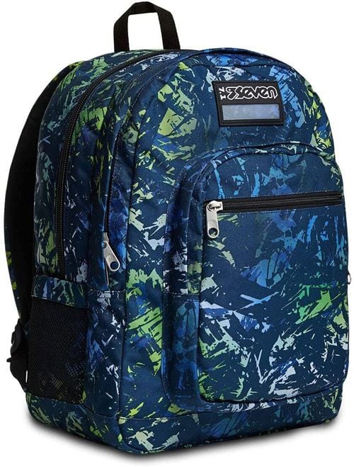 Ученическа раница Seven Freethink Deep Blue 2022 с две отделения и USB порт