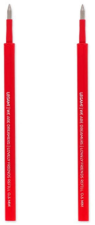 Комплект пълнители за гел химикалки Legami, 2 бр. червени