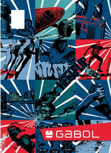 Тетрадка Gabol A5 с 40 листа на големи квадратчета, различни дизайни (за момче)