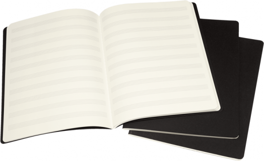 Комплект тефтери Moleskine Art Music Journals, 3 бр.