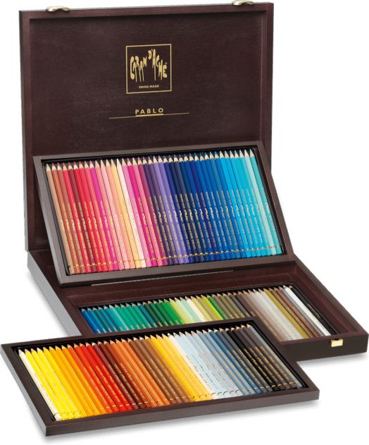 Комплект цветни моливи Caran d'Ache Pablo, 120 бр.