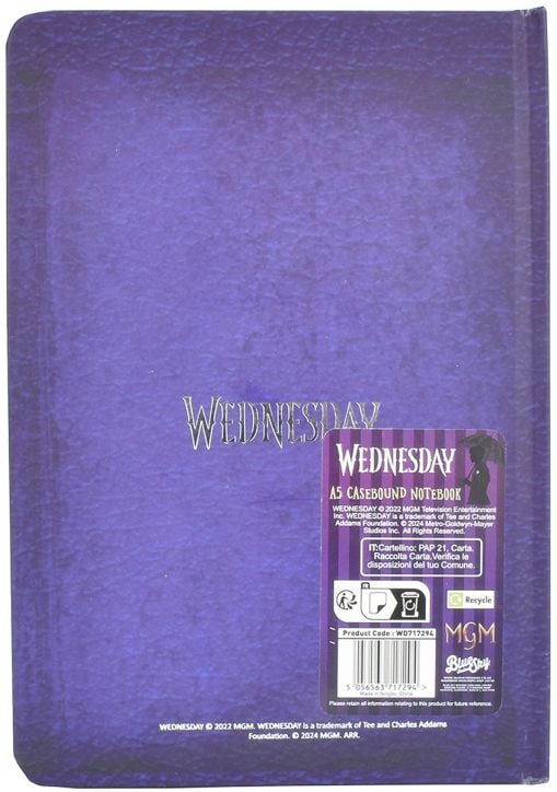 Тефтер Blue Sky - Wednesday Nightshade A5