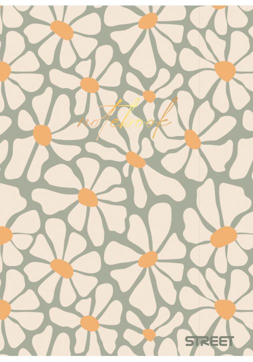 Тетрадка Street Retro А4, 80 листа - широки редове