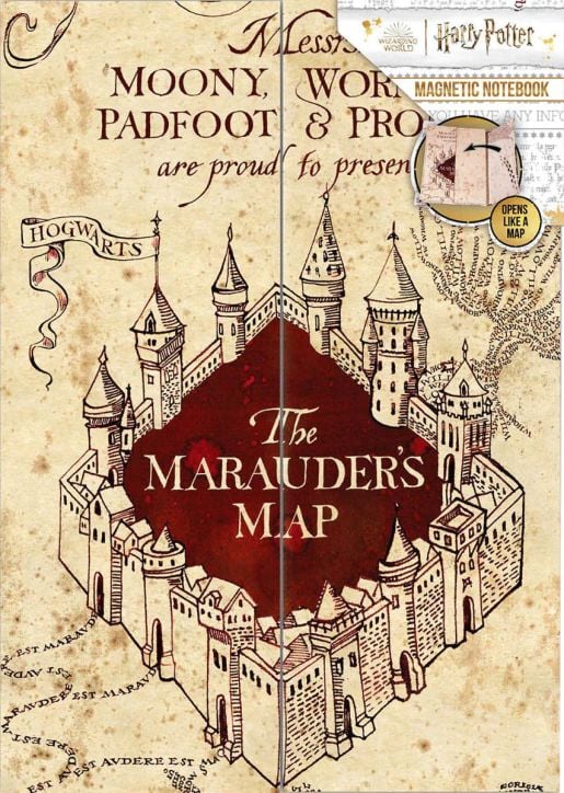 Тефтер Blue Sky Harry Potter The Marauder's Map А5