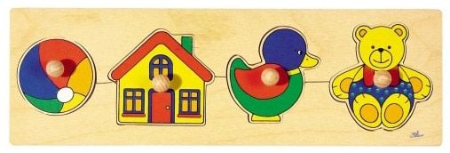 Дървен пъзел с дръжки Goki