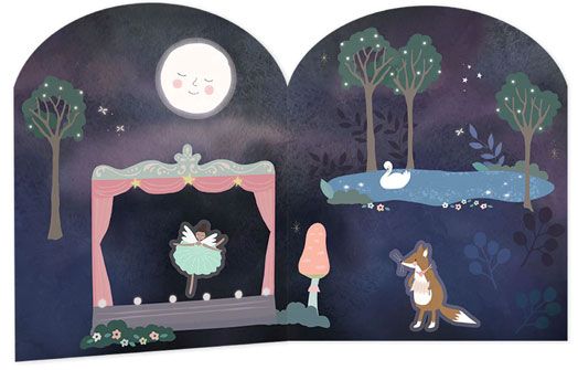 Книжка със стикери Floss & Rock, Stick and Play, Enchanted - Балерини