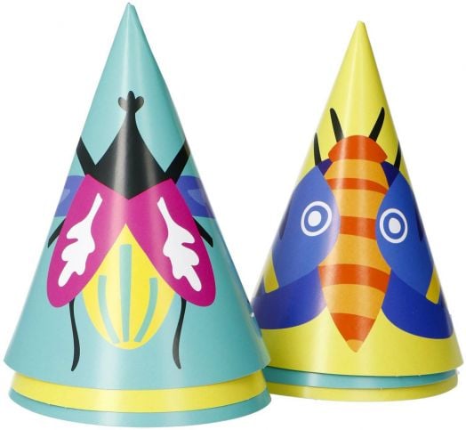 Парти шапки Folat - Buzzing Bugs, 6 бр.