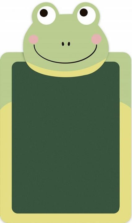 Комплект дъска за рисуване с цветни тебешири Apli Kids - Жабка