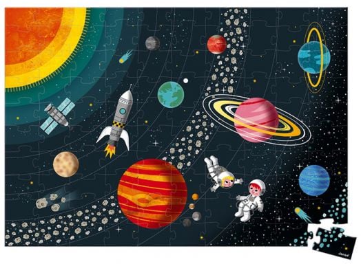 Образователен пъзел Janod - Слънчевата система