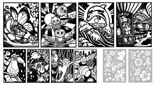 Комплект маркери и портфолио Blendy Pens, 14 бр.