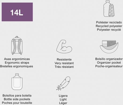 Раница Miquelrius Rock Star с две отделения, 14 л.