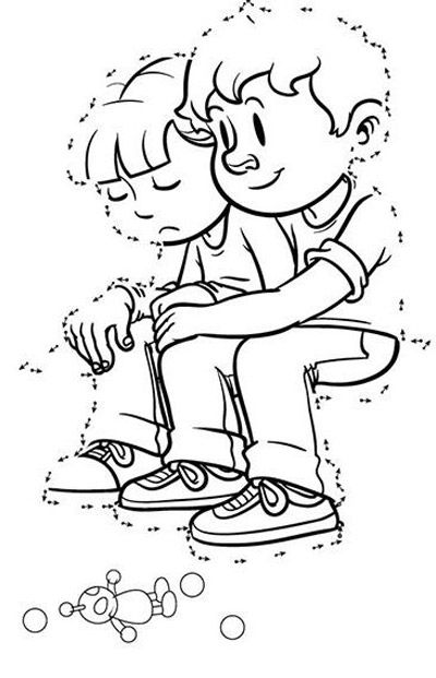 Книжка свържи и оцвети Еurekakids - Добри обноски