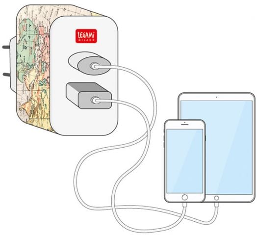 Зарядно USB + USB-C Legami - Travel