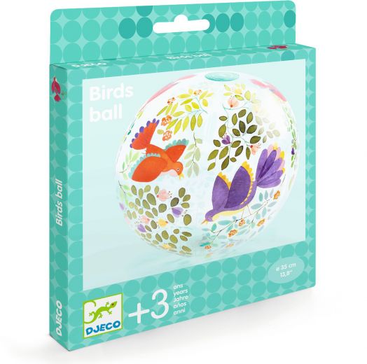 Надуваема топка Djeco - Птици