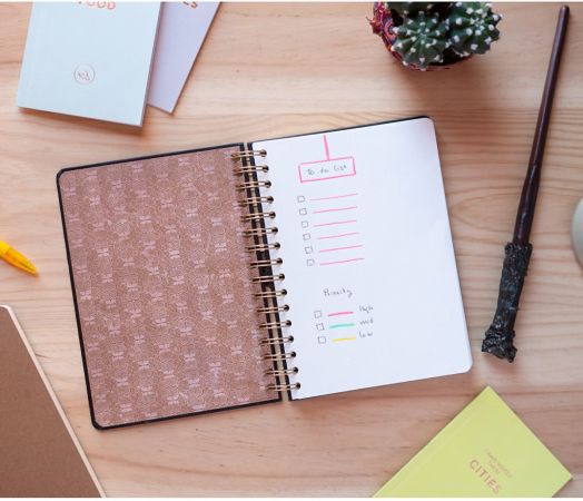 Тефтер Grupo Erik - Harry Potter Glasses със спирала А5