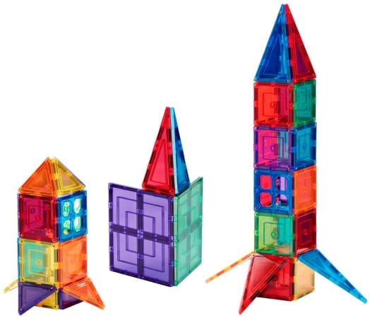 Магнитен конструктор Learn and Grow Toys - Базов комплект, 64 части