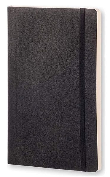 Джобен черен тефтер Moleskine Classic Black с меки корици и нелинирани листа