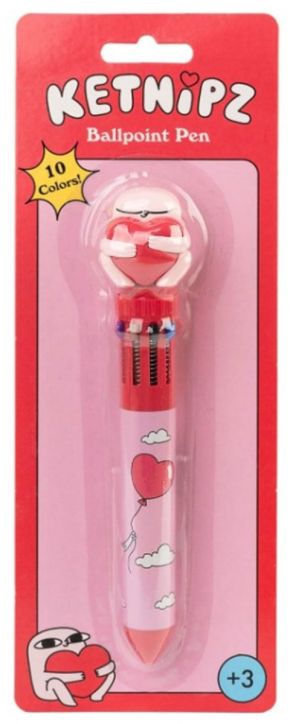 Многоцветна химикалка Grupo Erik - 3D Ketnipz, 10 цвята