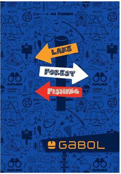 Тетрадка Gabol А4, 80 карирани листа, за момчета