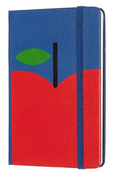 Син тефтер Moleskine Snow White Red Apple Pocket с широки редове, Limited Edition