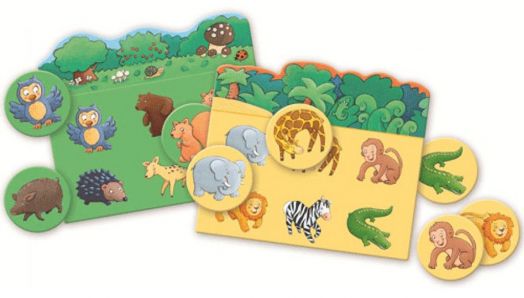 Образователна игра Djeco: Loto, животни