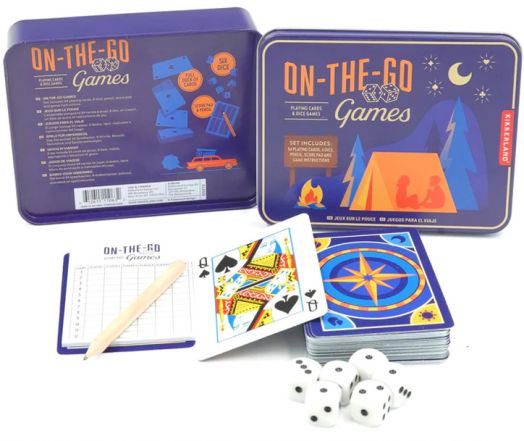 Комплект игри в метална кутия Kikkerland - Camping Games