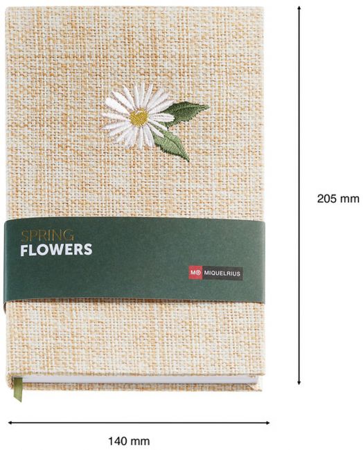 Тефтер Miquelrius Spring Flowers Raffia