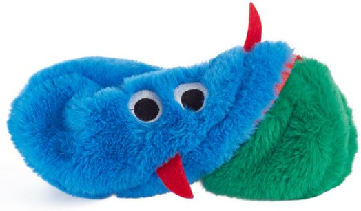 Плюшен несесер с две лица Miquelrius Little Monster, зелен / син