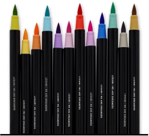 Комплект цветни маркери с четка Legami, пастелни нюанси