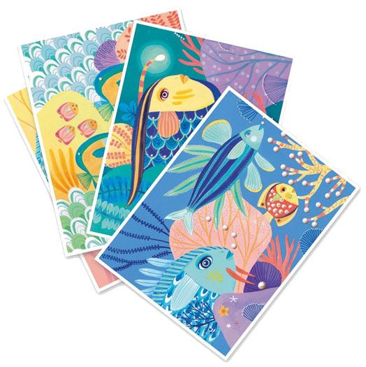 Комплект за рисуване Djeco - В морето