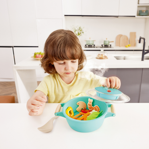 Детски готварски комплект Hape - Уред за готвене на пара и супа