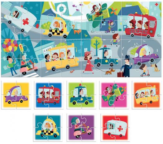 Комплект пъзели Headu - Градска среда