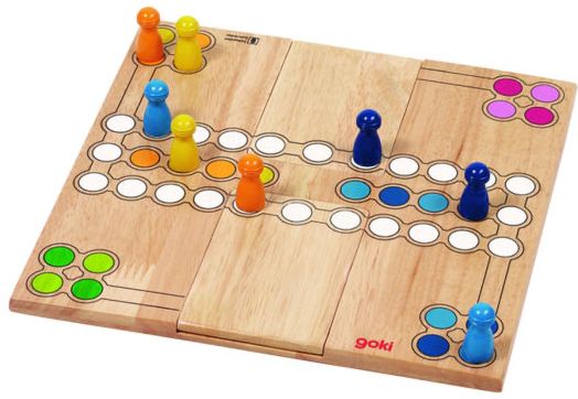 Игра Goki: Не се сърди човече, размер 26 х 26 см.