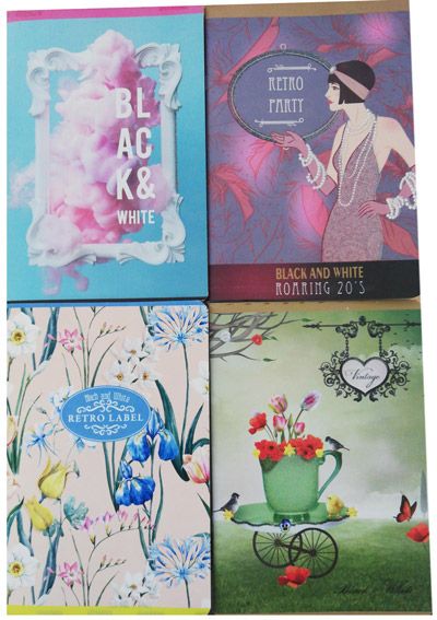 Тетрадка Black & White А5, 80 листа - широки редове