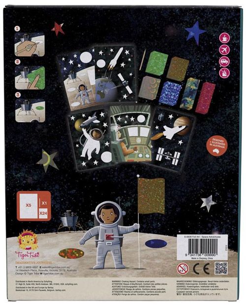 Креативен комплект с фолио Tiger Tribe – Космически приключения