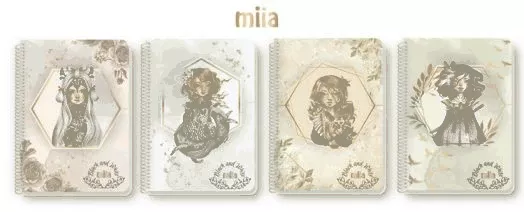 Тетрадка Black & White Miia А4 със спирала, 60 листа - широки редове