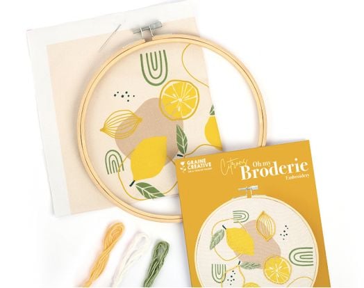 Комплект за бродиране Graine Creative - Лимони