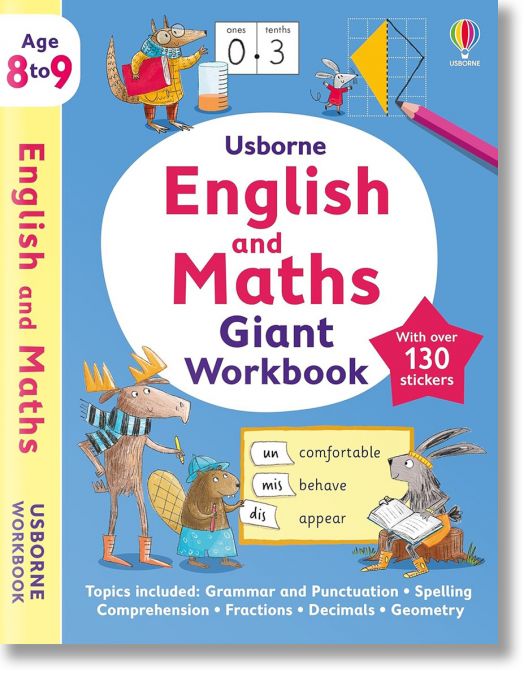 Usborne English and Maths Giant Workbook 8-9