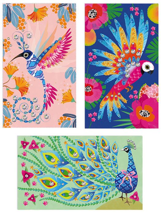 Креативен комплект Janod - Красивата птица Strass