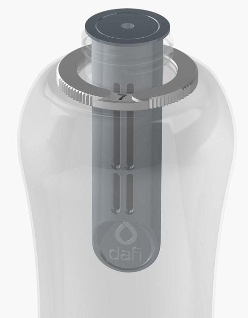 Комплект филтри за бутилка Dafi + подарък капачка, сиви