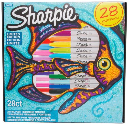 Комплект перманентни маркери Sharpie Fish, 28 бр.