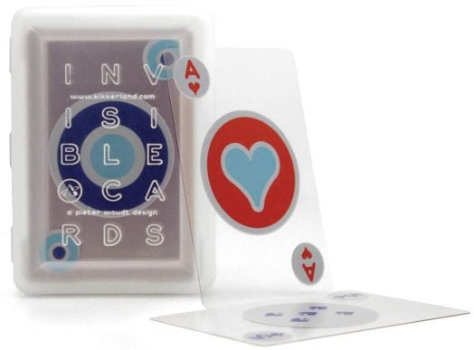 Карти за игра Kikkerland - Invisible Cards