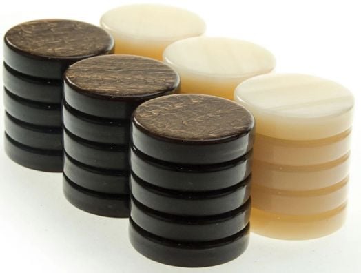 Комплект акрилни пулове Manopoulos, слонова кост и кафяви