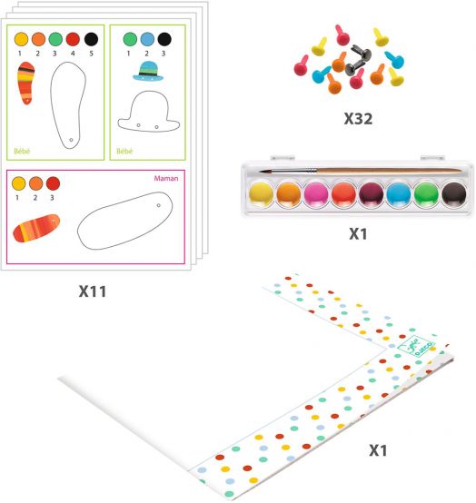 Творчески комплект Djeco - The Fox Family