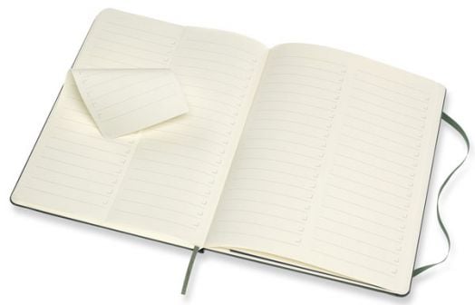 Голям зелен тефтер Moleskine Pro Collection X-Large Forest Green с твърди корици