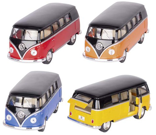 Метална играчка Goki: Volkswagen Classical Bus (1962), 13 см.