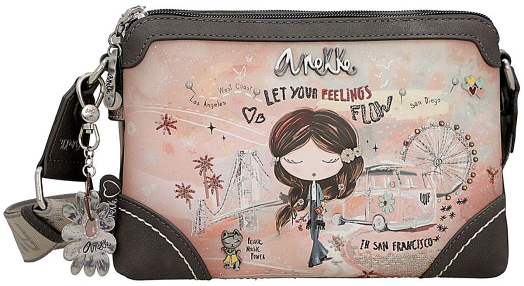 Дамска чанта Anekke Peace & Love Pink, 23 x 16 x 8 см.