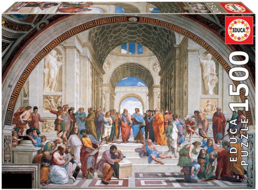Пъзел Educa: Атинска школа, Рафаело, 1500 части